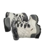 Cizme dama Hi-Tec 38, material textil, alb- gri waterproof, imblanite - imagine 4