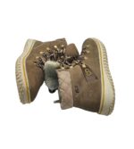 Ghete dama Rieker 40, imitație de piele, maro, imblanite - imagine 4