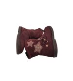 Cizme copii Elefanten 28, piele intoarsa, visiniu, captusite - imagine 4