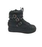 Ghete dama Lisa 38, imitatie de piele, negru