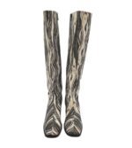 Cizme dama Monkl 37, imitatie de piele, bej - imagine 3