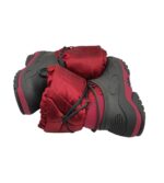 Cizme copii Cizme 36, material textil, alte materiale, negru rosu, imblanite - imagine 4