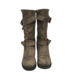 Cizme dama Jane Klai 38, piele, gri - imagine 3