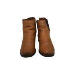 Botine dama F&F 41, piele, maro - imagine 3