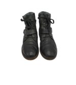 Ghete barbati Rieker 44, piele, imitatie de piele, negru, imblanite - imagine 3