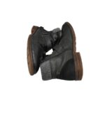 Ghete barbati Rieker 44, piele, imitatie de piele, negru, imblanite - imagine 4