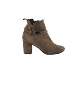 Botine dama Paul Green 39, piele intoarsa , maro