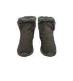 Ghete dama Skechers 39, piele intoarsa, gri, imblanite - imagine 3