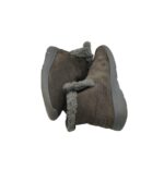 Ghete dama Skechers 39, piele intoarsa, gri, imblanite - imagine 4