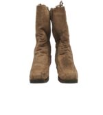 Cizme dama 38, material textil, maro, imblanite - imagine 3