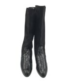 Cizme dama 39, piele, piele intoarsa, negru - imagine 3