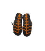 Ghete copii Elefanten 23, piele intoarsa, material textil, maro negru - imagine 5