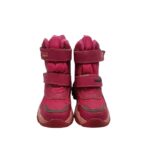 Ghete copii 27, material textil, imitatie de piele, roz - imagine 3