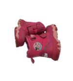 Ghete copii 27, material textil, imitatie de piele, roz - imagine 4