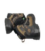 Ghete dama Bama 40, piele, piele intoarsa, maro negru - imagine 4