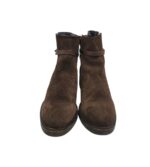 Ghete dama Tommy Hilfiger 39, piele intoarsa, maro - imagine 3