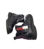Botine dama 36, imitatie de piele, negru - imagine 4