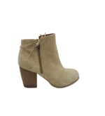 Botine dama Pier One 40, piele intoarsa, bej
