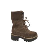 Ghete dama Bench 36, imitație de piele, maro, imblanite