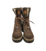 Ghete dama Bench 36, imitație de piele, maro, imblanite - imagine 3