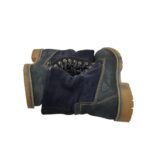 Ghete dama Tamaris 39, piele, piele intoarsa, bleumarin, imblanite - imagine 4