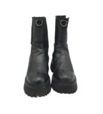 Ghete dama Bronx 36, piele, negru - imagine 3