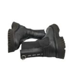 Ghete dama Bronx 36, piele, negru - imagine 4