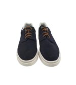 Tenisi barbati Salamander 44, piele intoarsa, negru - imagine 3