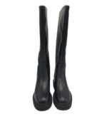 Cizme dama Only 39, imitatie de piele, negru, imblanite - imagine 3