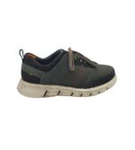 Adidasi barbati Fretz 44, piele, piele intoarsa, gri negru