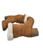 Cizme dama Dorothy Perkins 39, material textil, maro, imblanite - imagine 4