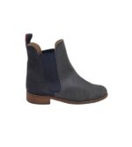 Botine dama Jules 41, piele, piele intoarsa, negru