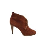 Botine dama Andre 40, piele intoarsa, maro