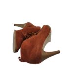 Botine dama Andre 40, piele intoarsa, maro - imagine 4