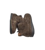 Ghete dama Waldlaufer 39, piele intoarsa , maro negru - imagine 4