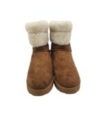 Cizme dama 39, material textil, maro, imblanite - imagine 3