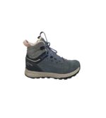 Ghete copii Quechua 32, piele intoarsa, albastru, captusite, waterproof