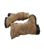 Cizme dama Gabor 36, piele intoarsa, bej, imblanite - imagine 4