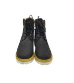 Ghete barbati Strandfein 41, piele, negru, imblanite - imagine 3