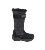 Cizme copii Imac 34, material textil, negru, imblanite