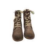 Ghete dama Rieker 37, imitatie de piele, maro, imblanite - imagine 3