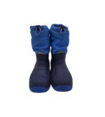 Cizme copii 29, material textil,  albastru, imblanite - imagine 3