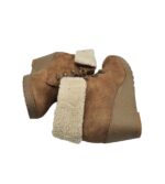 Ghete dama New Look 36, material textil, maro, imblanite - imagine 4