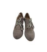 Pantofi dama Homers 37, piele intoarsa, gri - imagine 3