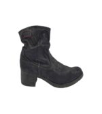 Botine dama S'oliver 41, material textil, negru