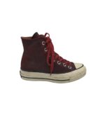 Tenisi dama Converse 35, piele intoarsa, visiniu
