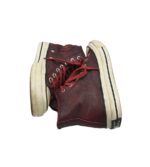 Tenisi dama Converse 35, piele intoarsa, visiniu - imagine 4