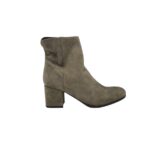 Botine dama Pier One 39, piele intoarsa, gri