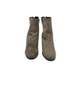 Botine dama Pier One 39, piele intoarsa, gri - imagine 3