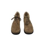 Mocasini Helvesko 42, piele intoarsa, bej - imagine 3